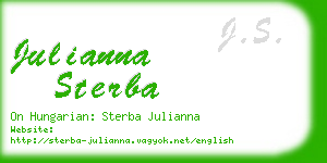 julianna sterba business card